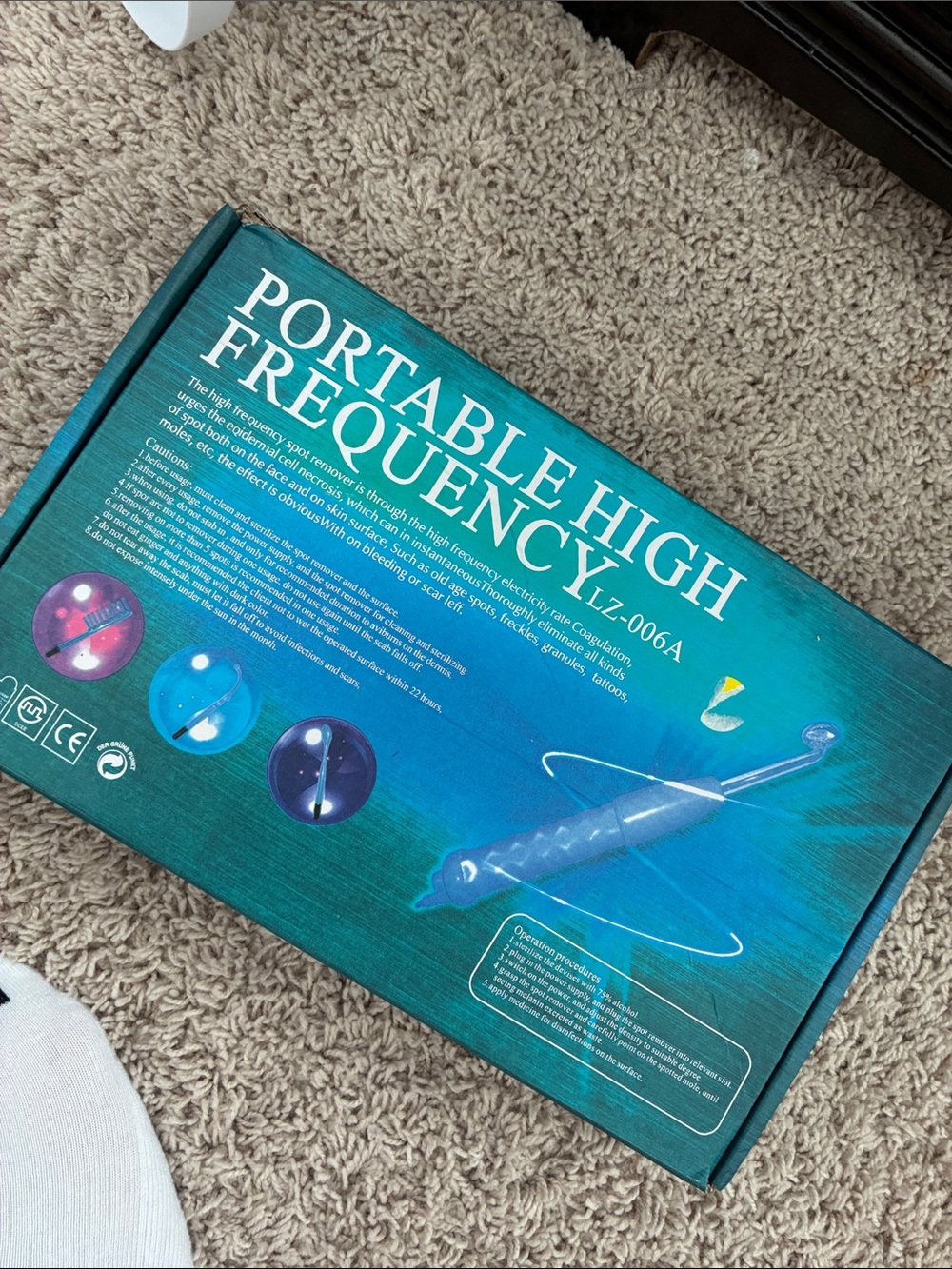 Portable High Frequency Device - Teal Box